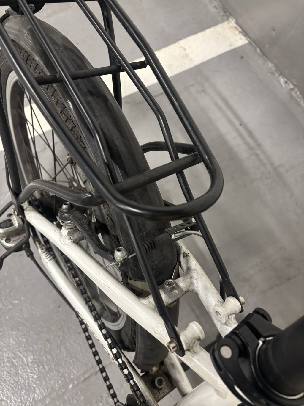 Carrera Transit Lightweight Folding Bike 6061 T6 Aluminium White Colour