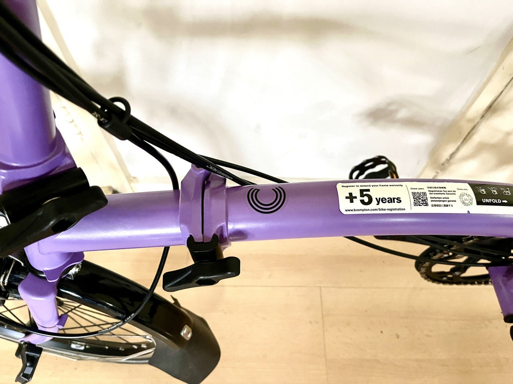 Brompton C Line Explore, 6-Speed, Pop Lilac, Black Ed, 2025 Mid, EXC COND