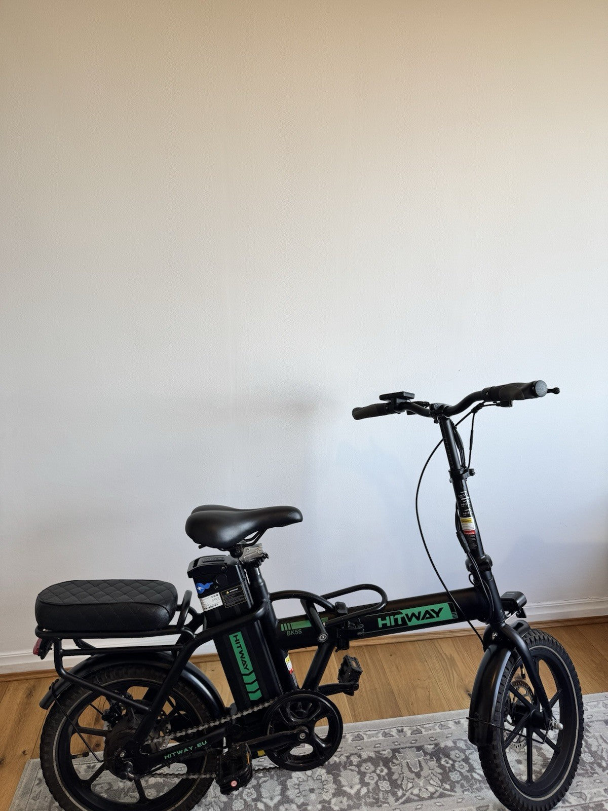 Hitway BK5S Folding Bike (2025), 250W Motor, 36V 10.4Ah