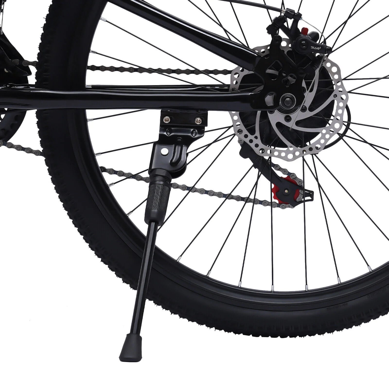 26 Inch Folding Mountain Bike 21 Speed Double Disc Brake Carbon Steel Frame Fold