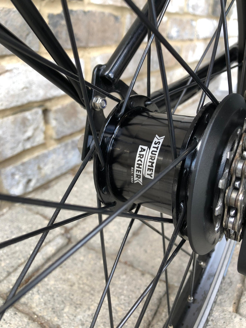 Brompton Flame Lacquer (Black Edition) Superlight Titanium with £400+ of extras