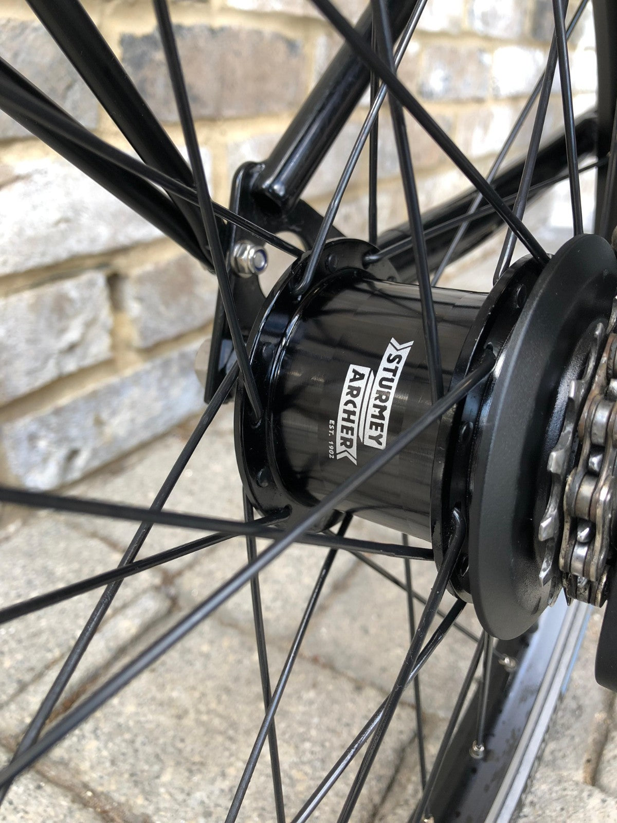 Brompton Flame Lacquer (Black Edition) Superlight Titanium with £400+ of extras