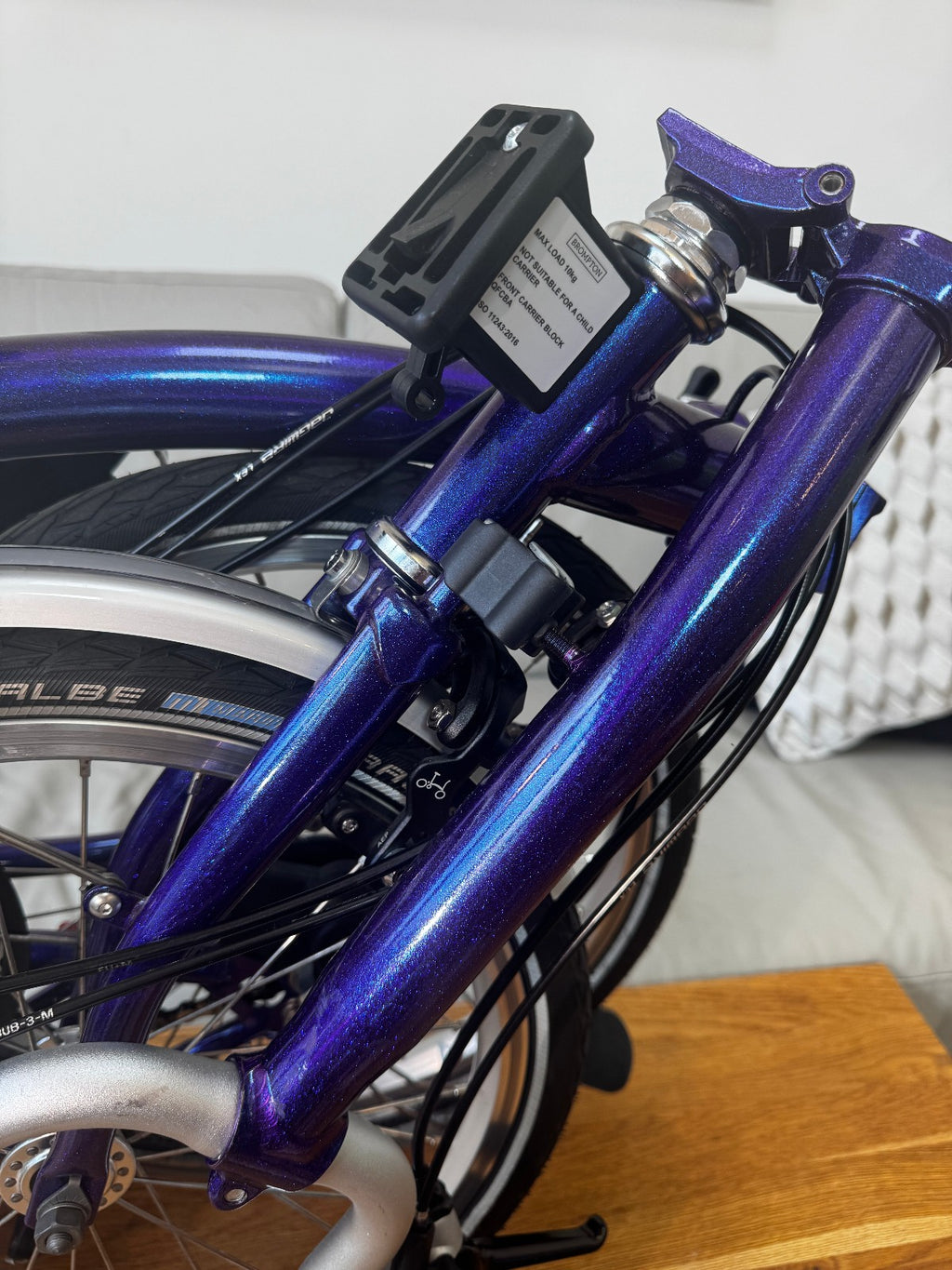 Brompton M6L Folding Bicycle - PURPLE METALLIC - 6 Speed - MINT