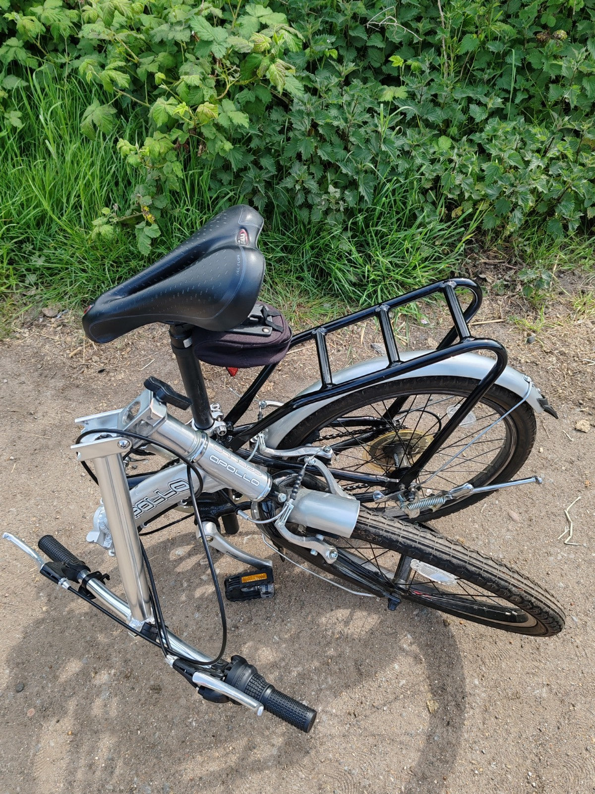 apollo transition folding bike 6 revoshift gears 20inch wheels adults unisex