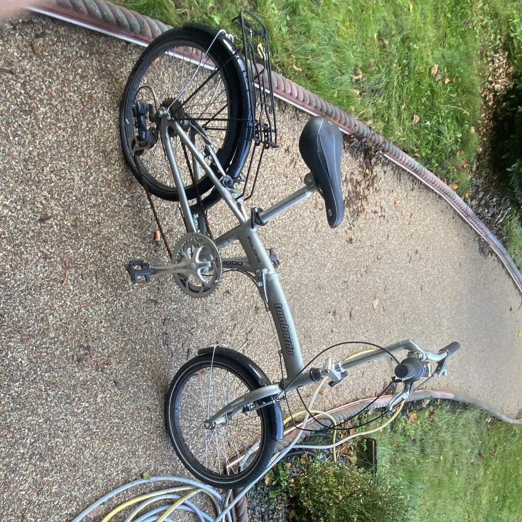 Lombardo Folding Bike – Silver, Good Condition