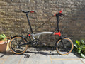 Brompton CHPT3 V3 Bike 6 Speed With Titanium Mudguards and Brompton CHPT3 bag