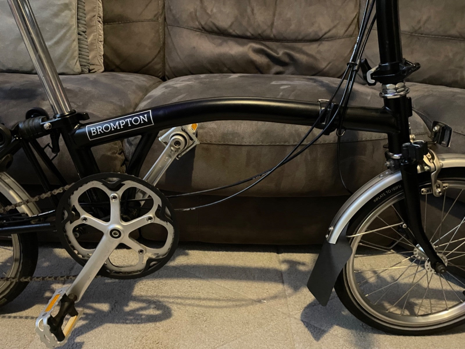 Brompton S2l Folding Bike - Black