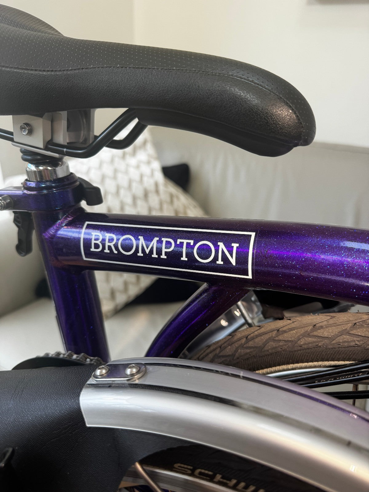 Brompton M6L Folding Bicycle - PURPLE METALLIC - 6 Speed - MINT