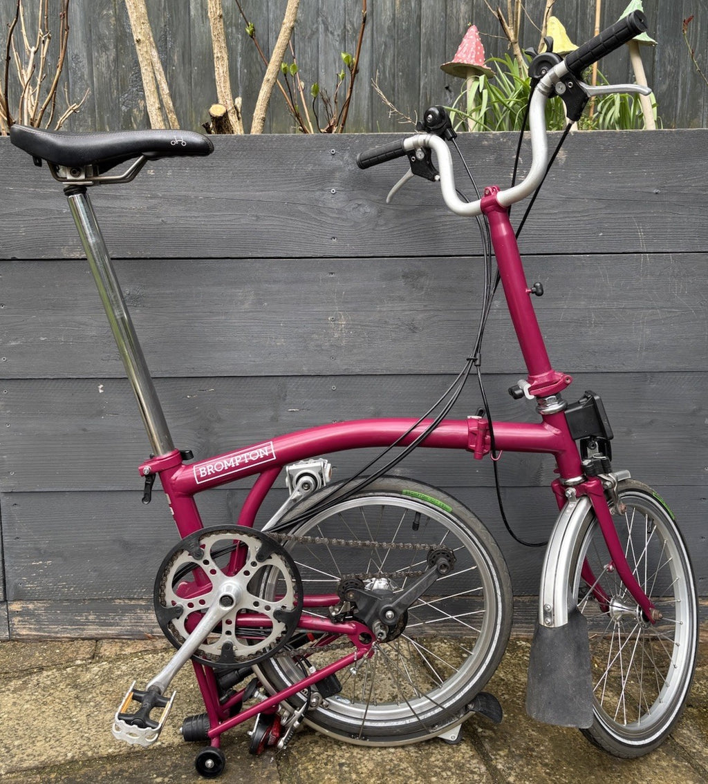 Brompton M6L in Berry Crush Folding bike C Line Equivalent - Leisure Use Only