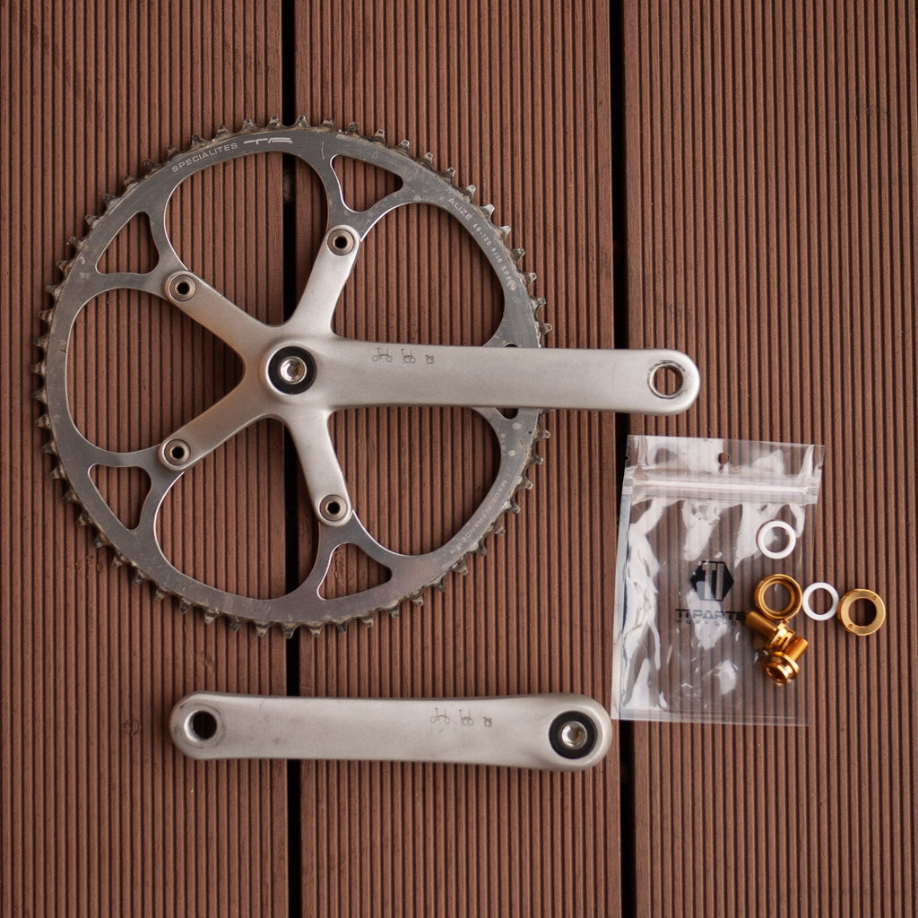 Brompton Crankset Crank 60T TA Specialites Ti Parts Workshop Ti Crank Bolt Set