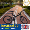 26" 21-Speed Folding Mountain Bike Foldable Bicycle Disc Brake Mountain Bike NEW