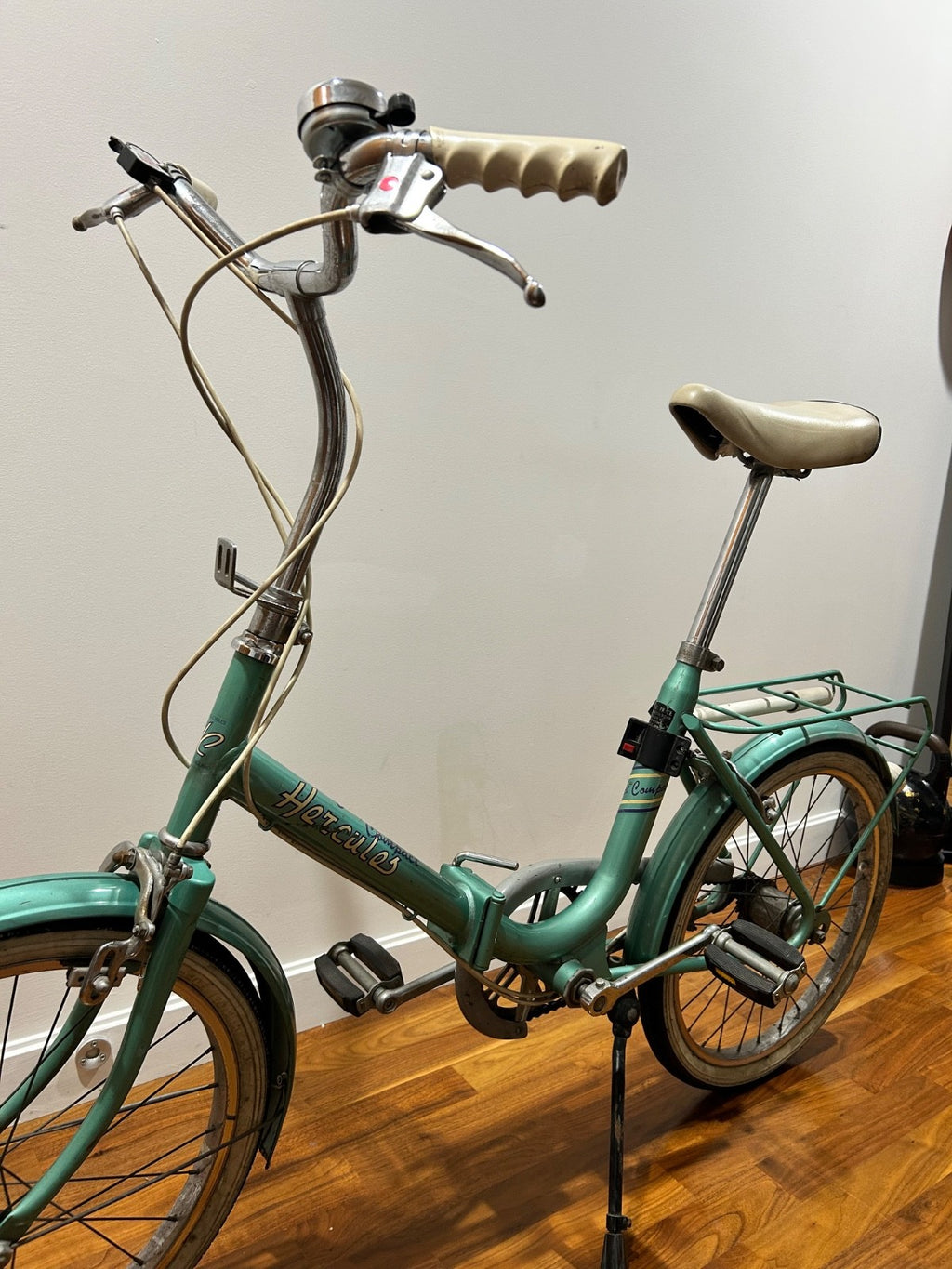 Hercules Compact Folding Bike Vintage 1970s 20" Wheel