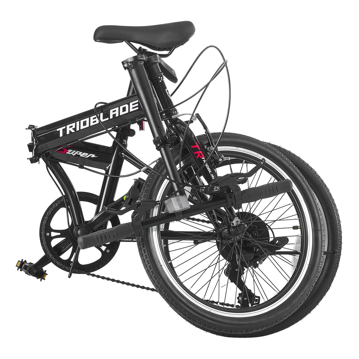 Folding Bike 20'' Wheel Foldable Bike 7-Speed City Bike Portable Bike Men Women