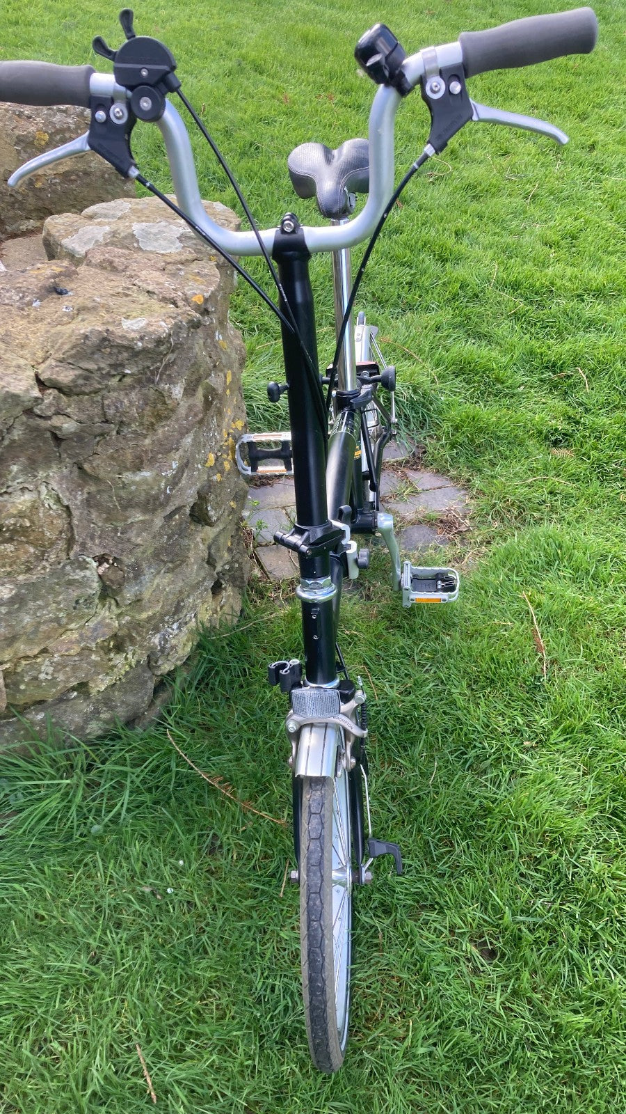 Brompton H3L Black, Folding Bike High Bars 3-Speed 2012 Excellent Condition