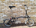 Brompton M6L 6 Speed Folding Bike – Black – Dynamo Lights – Sturmey Archer