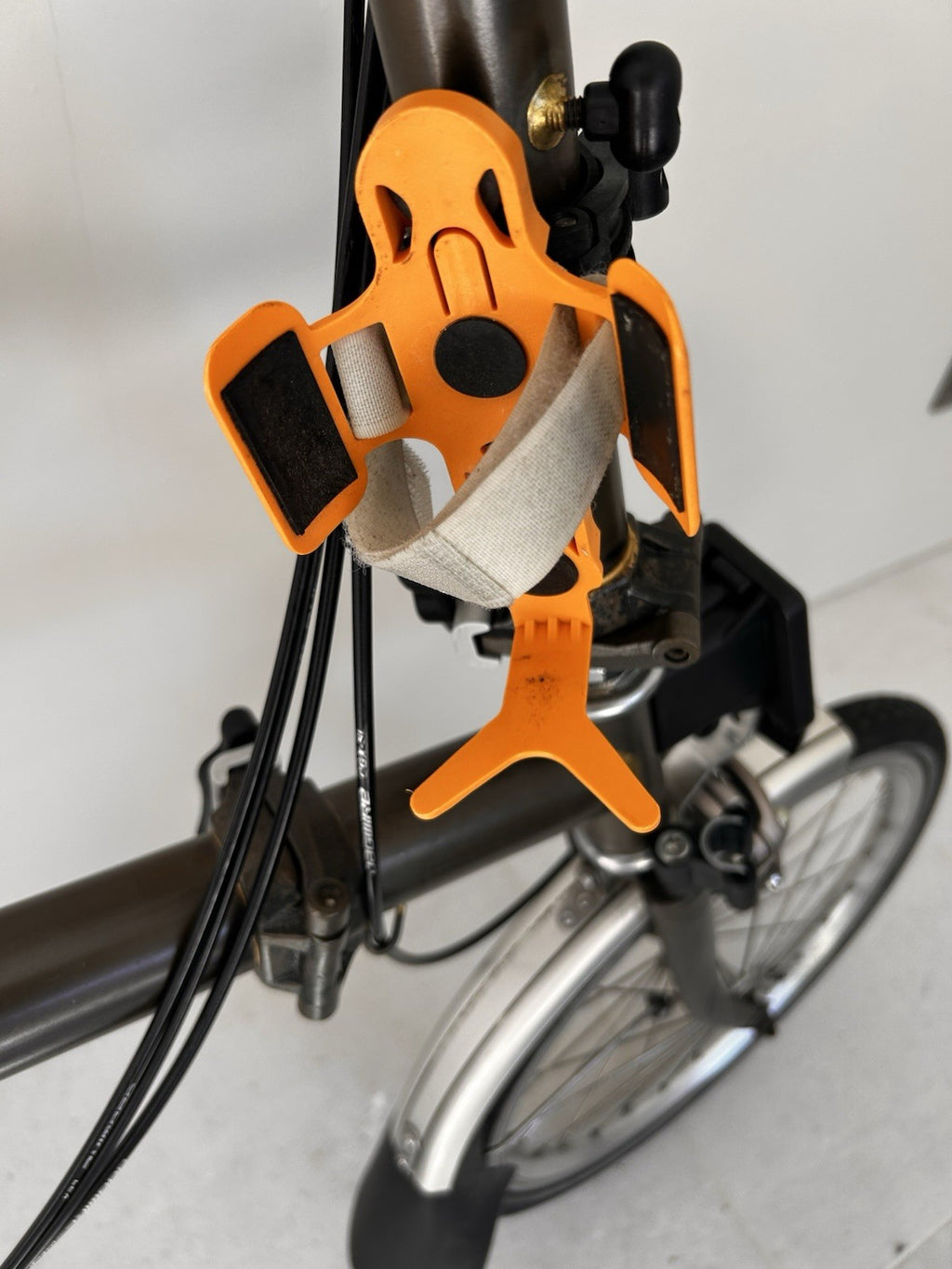 Brompton Folding Bike 6-Speed, Rare Raw Lacquer 2013 With Brompton L Front Bag