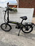 Carrera Crosscity E folding bike , 20'' wheels, black/green, Excellent condition