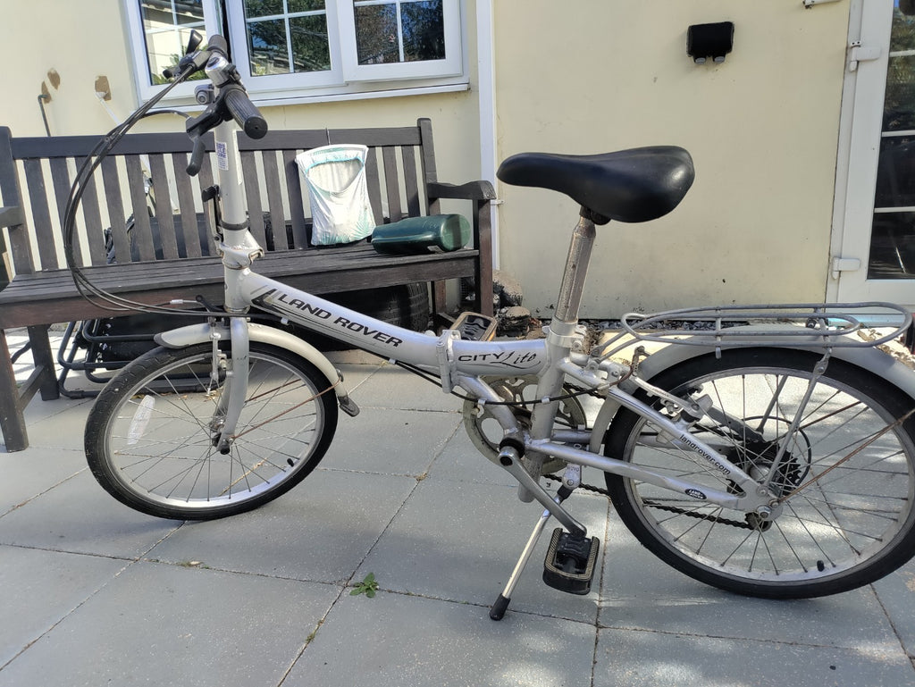 Land rover Silver Folding Bike- City Lite