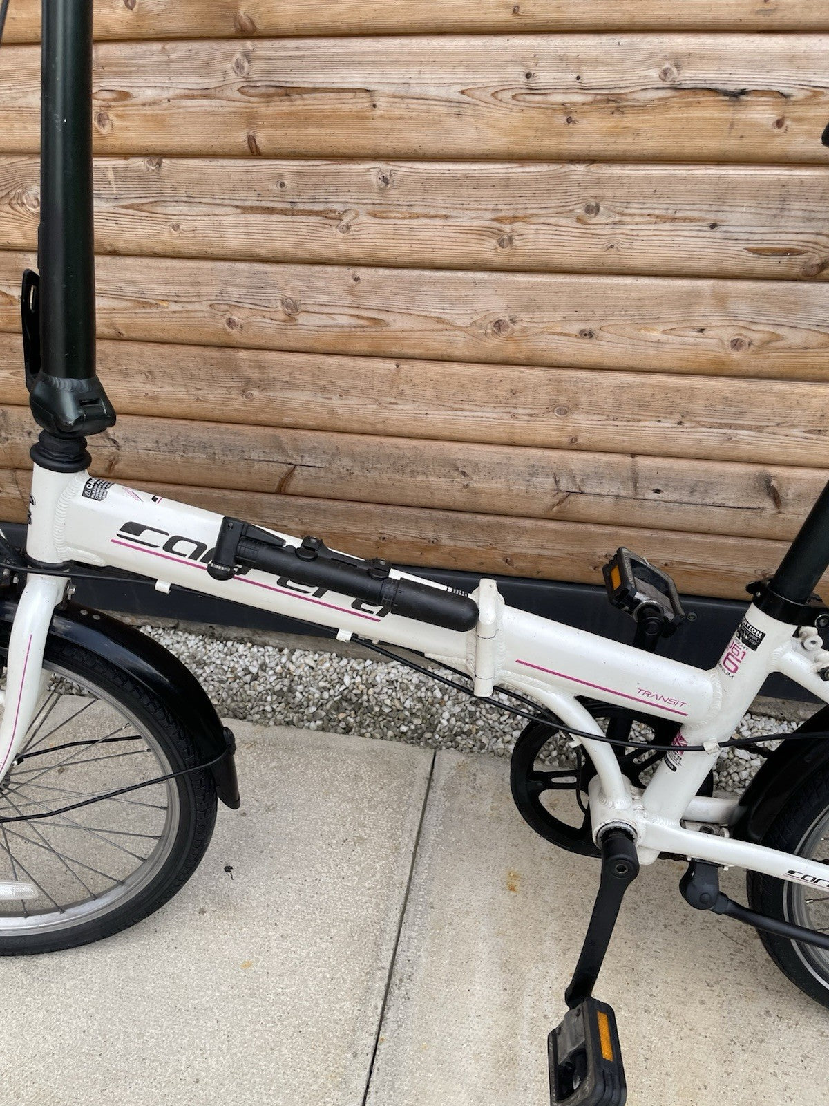 Carrera Transit 20in Folding Bike 3-Speed Hub Gears Rear Rack Mudguards