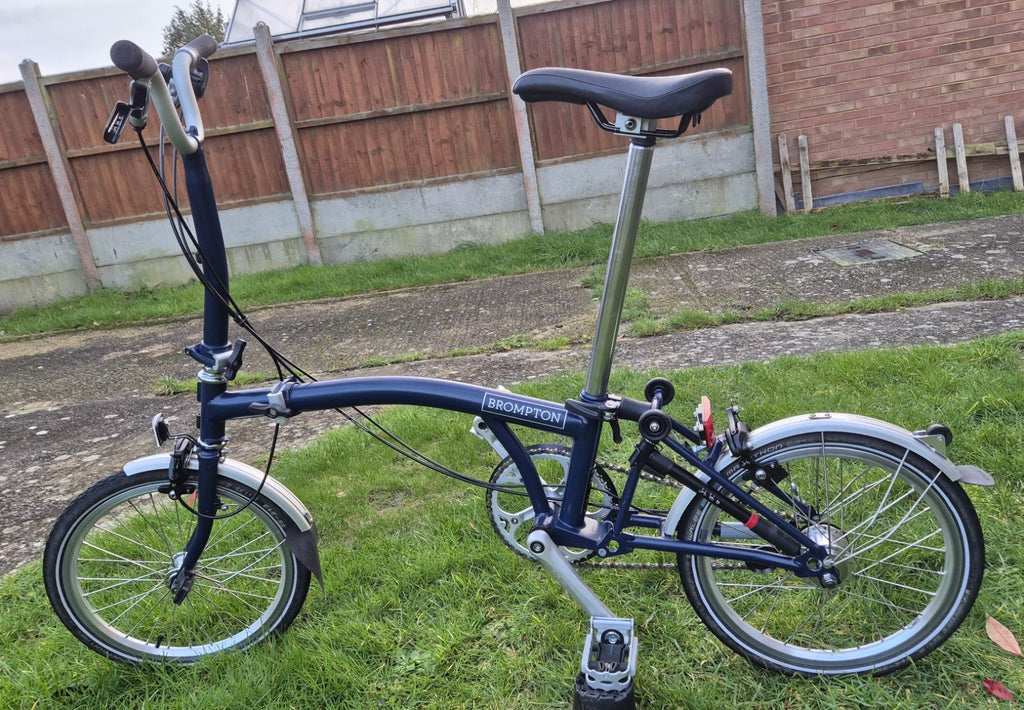 Brompton M3L 2018, 3-Speed, Blue, Great Condition