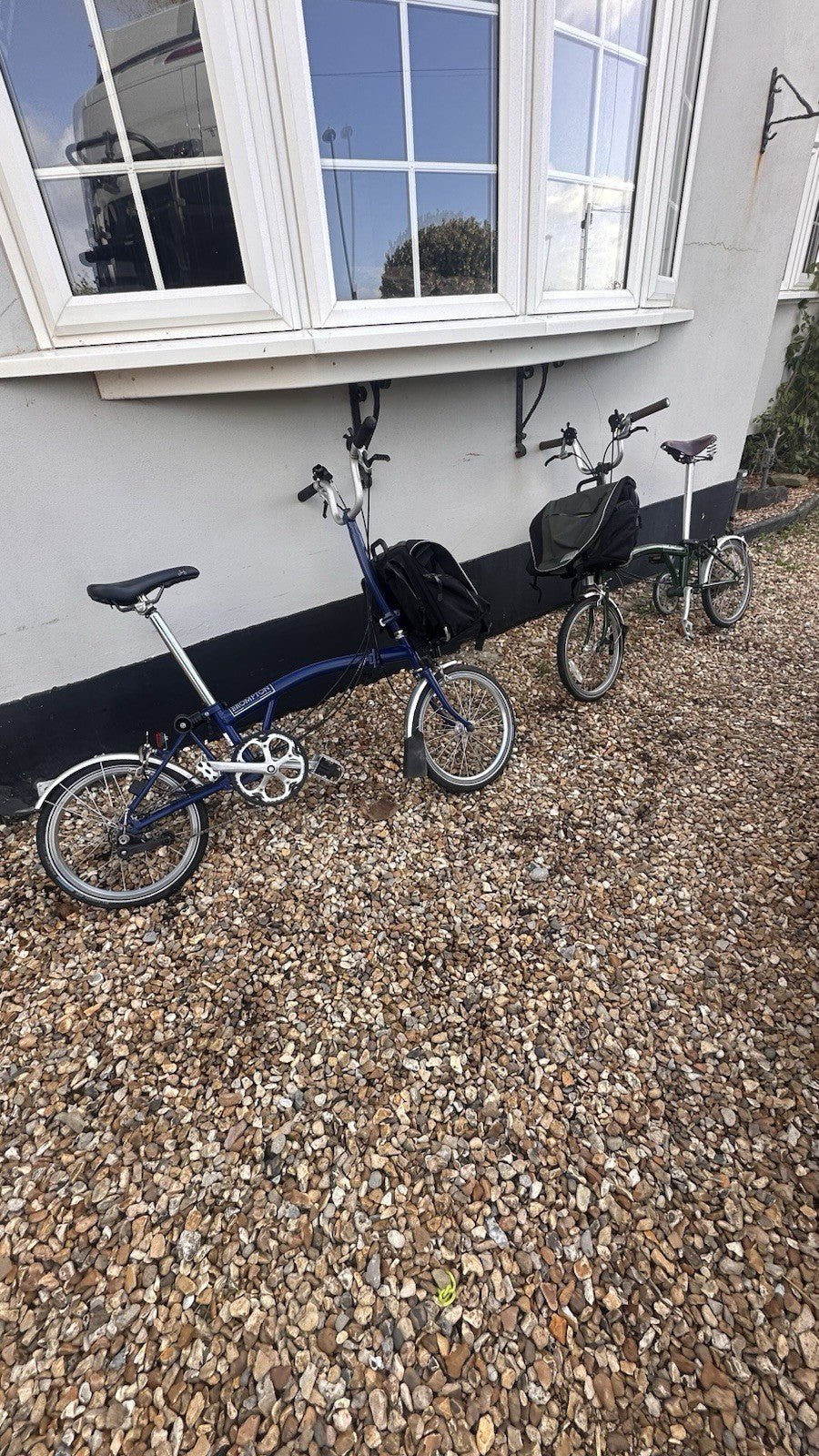 Pair Of Bromptons Folding Bikes