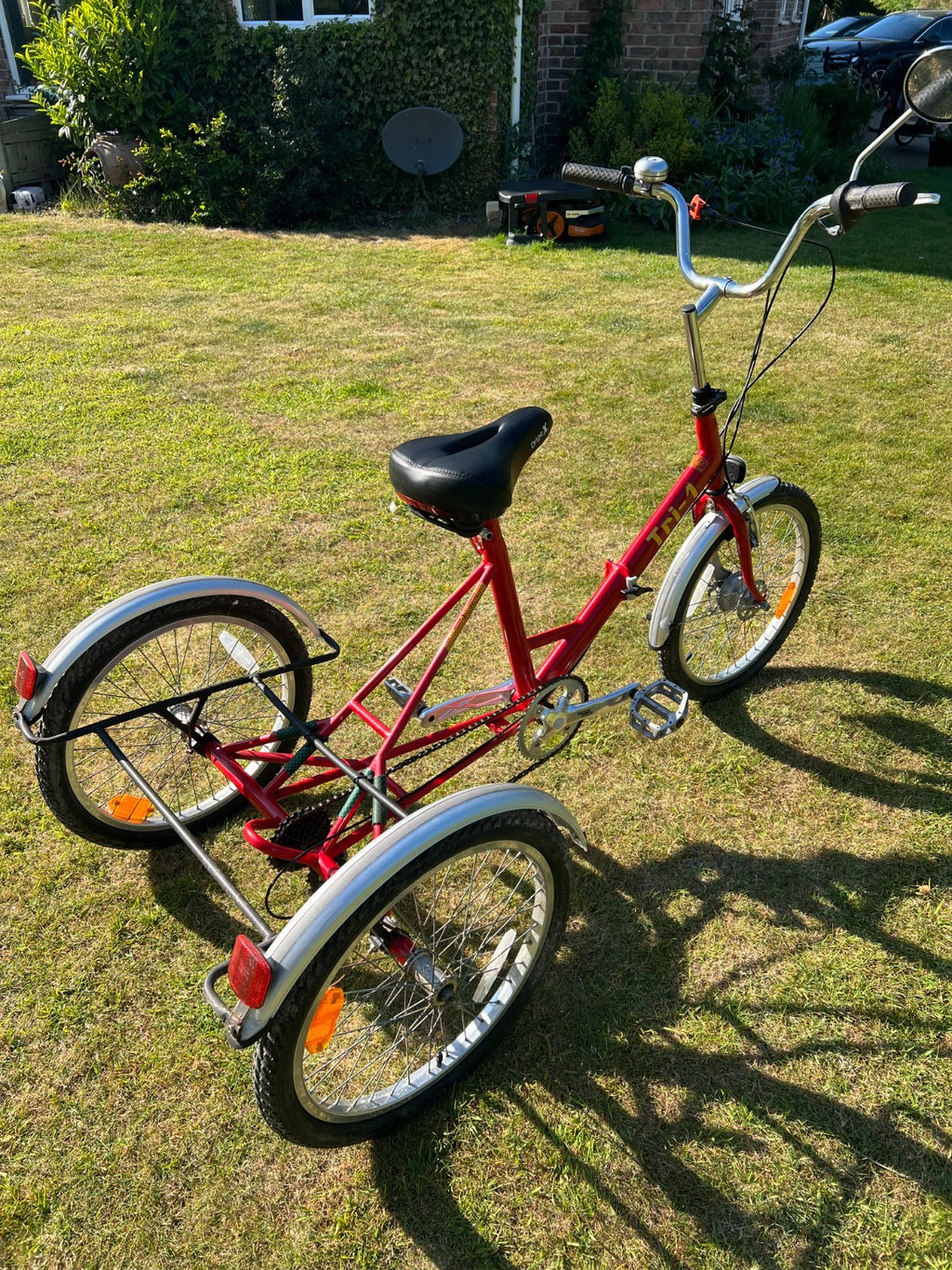 Adult folding tricycle Pashley Tri 1, red, good condition