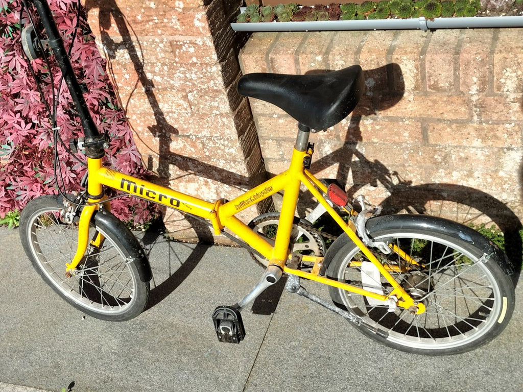 Vintage 1985 Micro lite fold up bike - rusty - please read description + photos