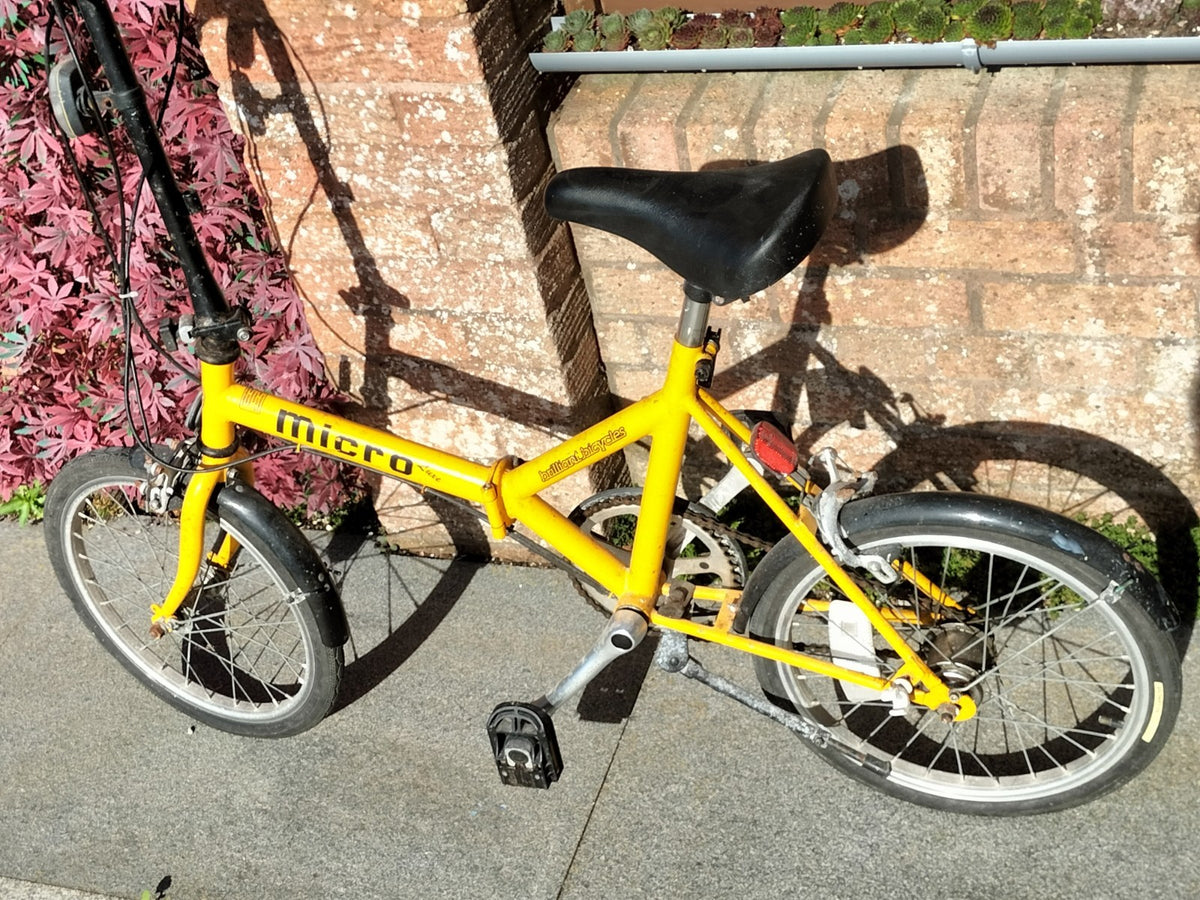 Vintage 1985 Micro lite fold up bike - rusty - please read description + photos