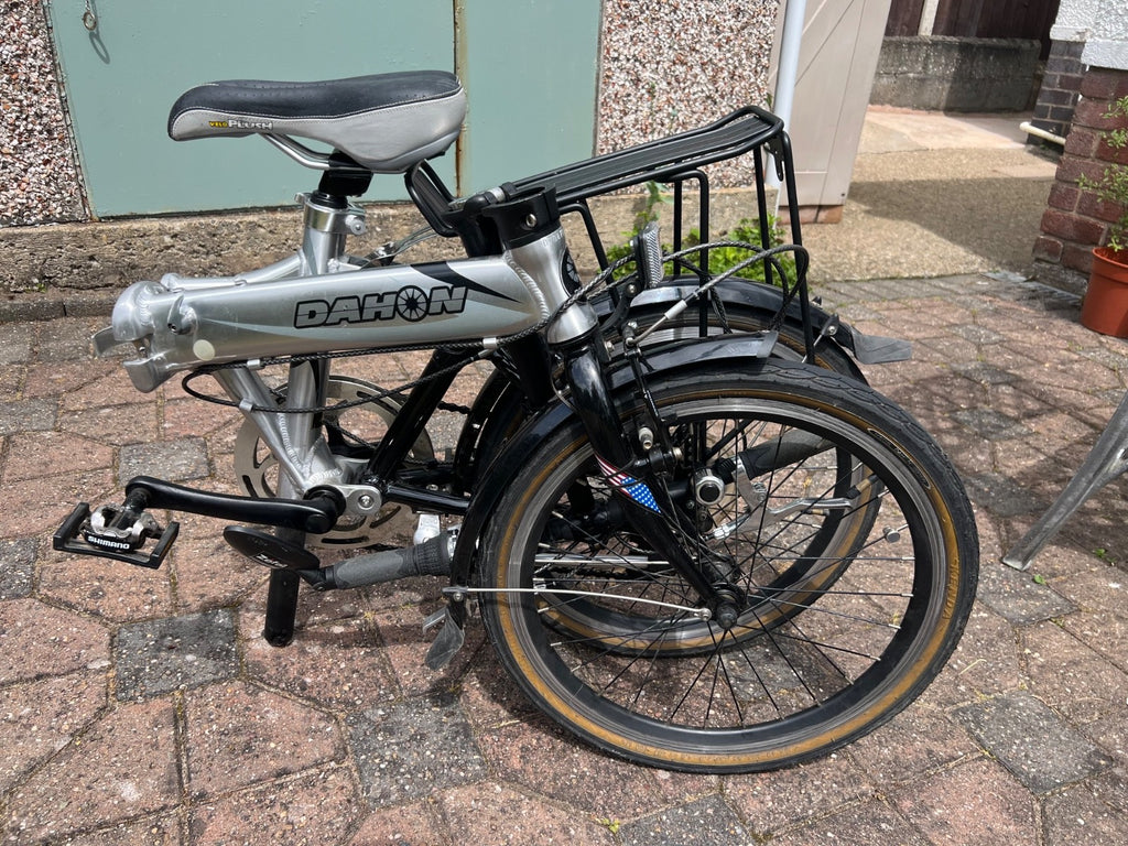 Dahon Folding Bike Cycle in Silver Aluminium Frame 7 Speed 20" Wheel