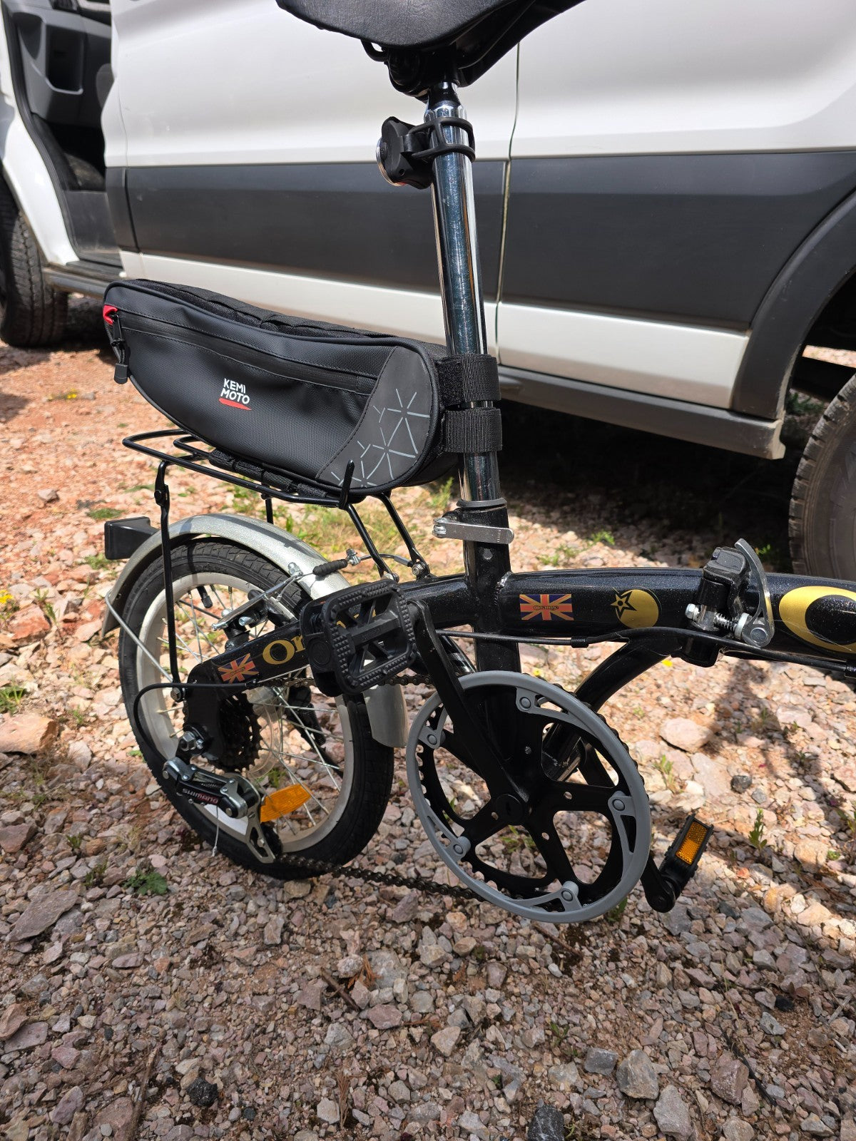 folding bicycles pair 6 speed shimano gears