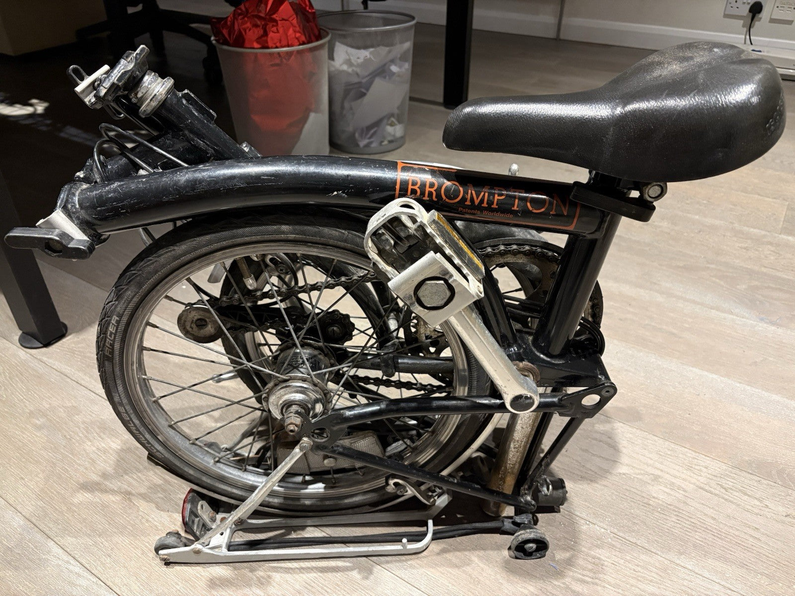 Brompton Folding Bike 3-Speed, Black