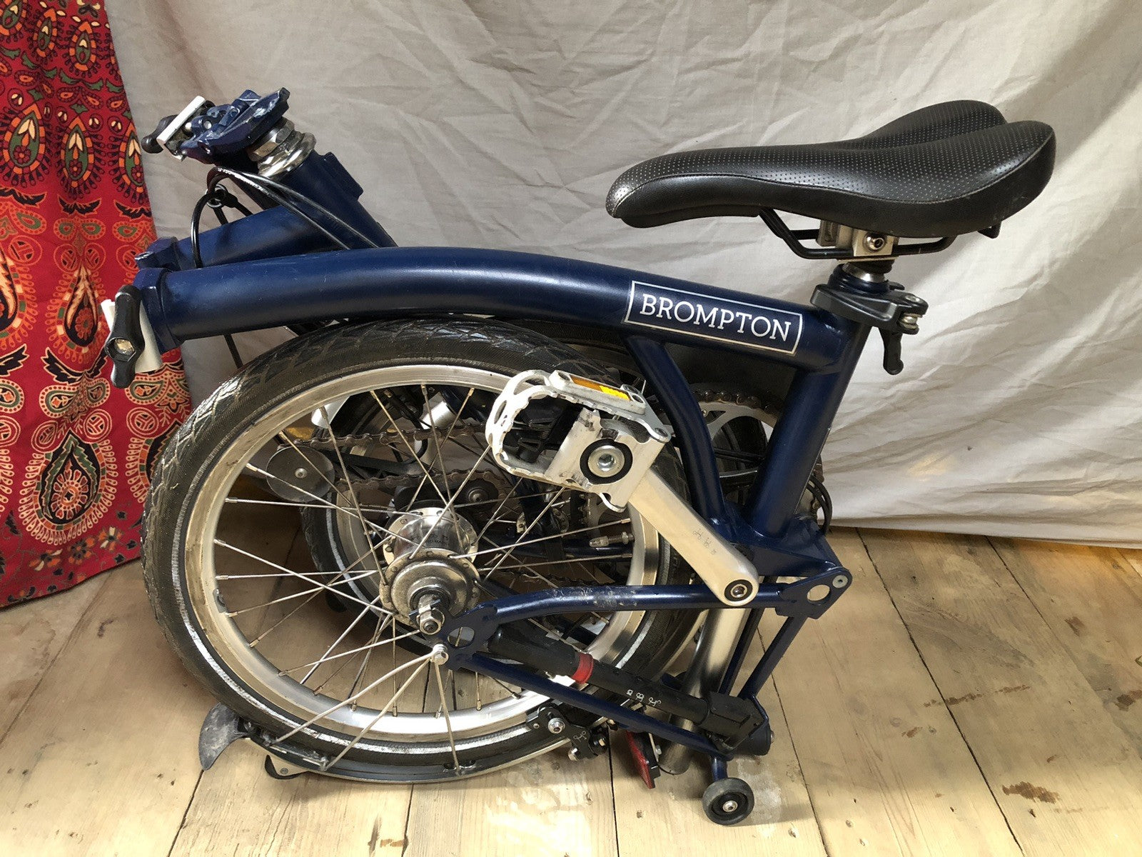 Brompton M3L 3 Speed Folding Bike C-line Equivalent Tempest Blue