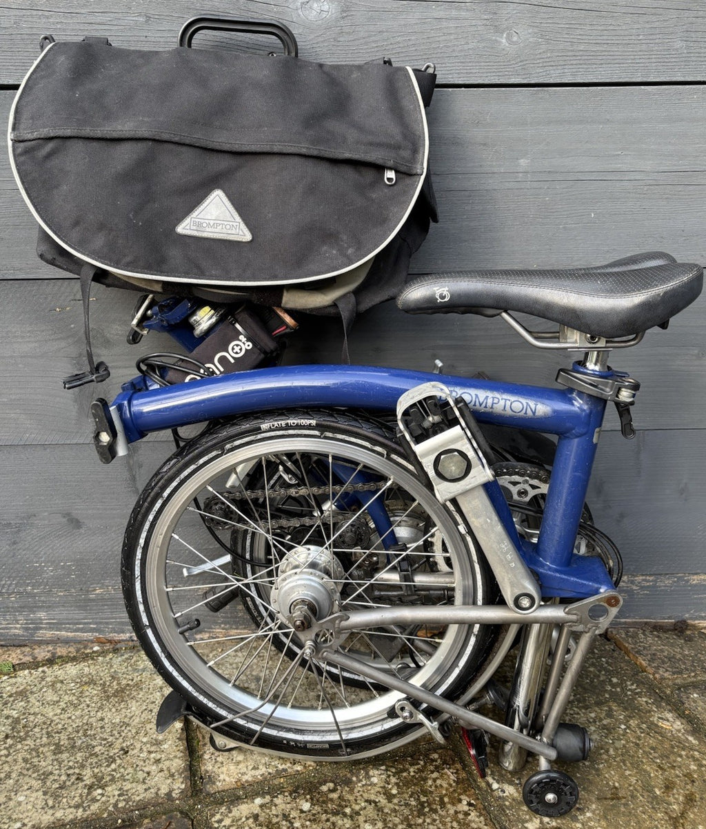 Brompton S6L-X Titanium Nano Electric Assist Folding bike C Line Urban - Used