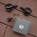Brompton Ti Parts Workshop Titanium Axle Mini Pedals Black Single QR H&H Holder