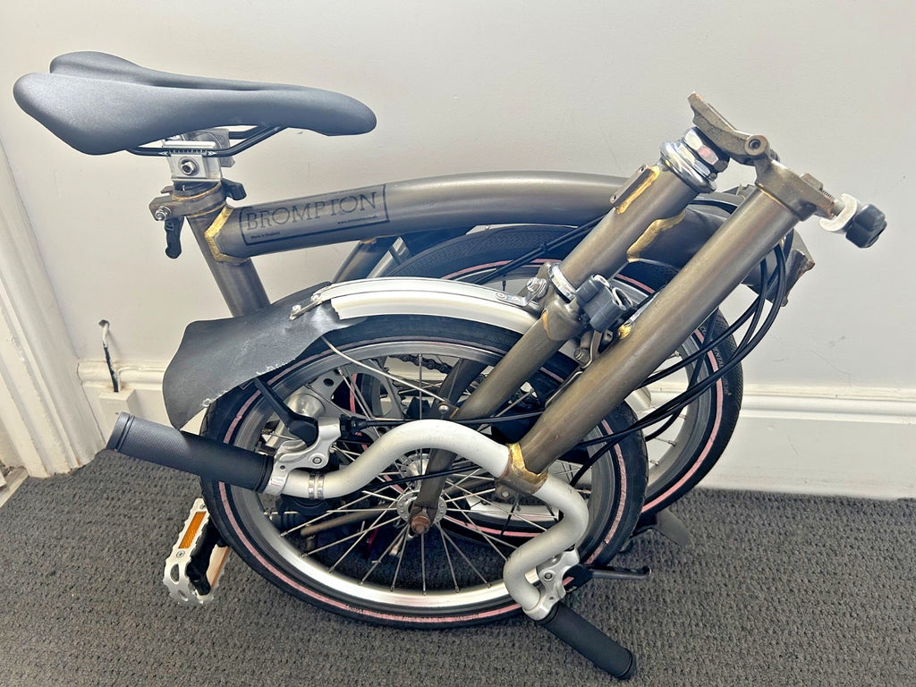 Brompton M3L C-line Folding Bike Raw Lacquer 3 - speed