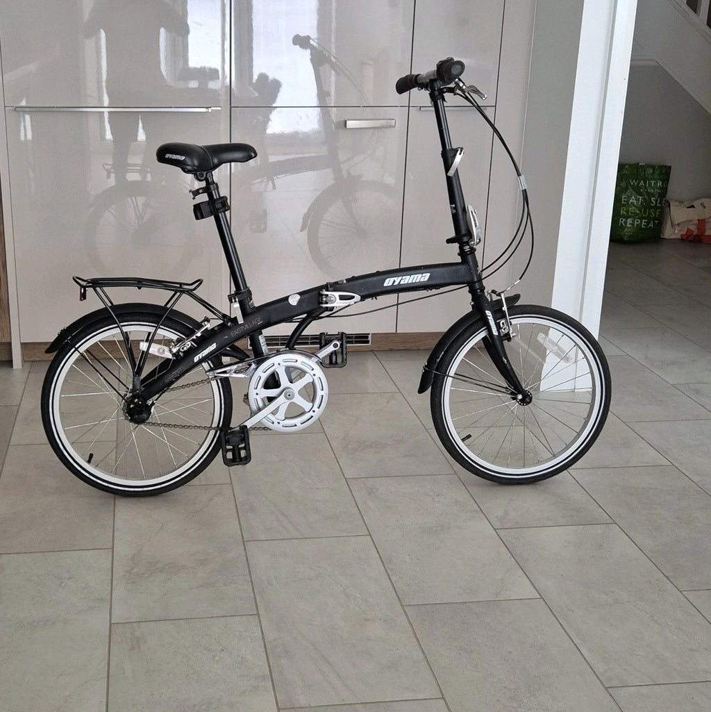 Oyama East Village 20in Folding Bike Shimano 3 Speed Black Folding Bike