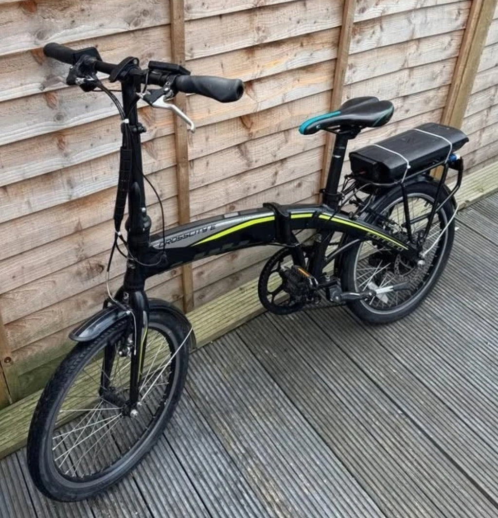 Carrera Crosscity Folding Bike Pedal  battery power assist