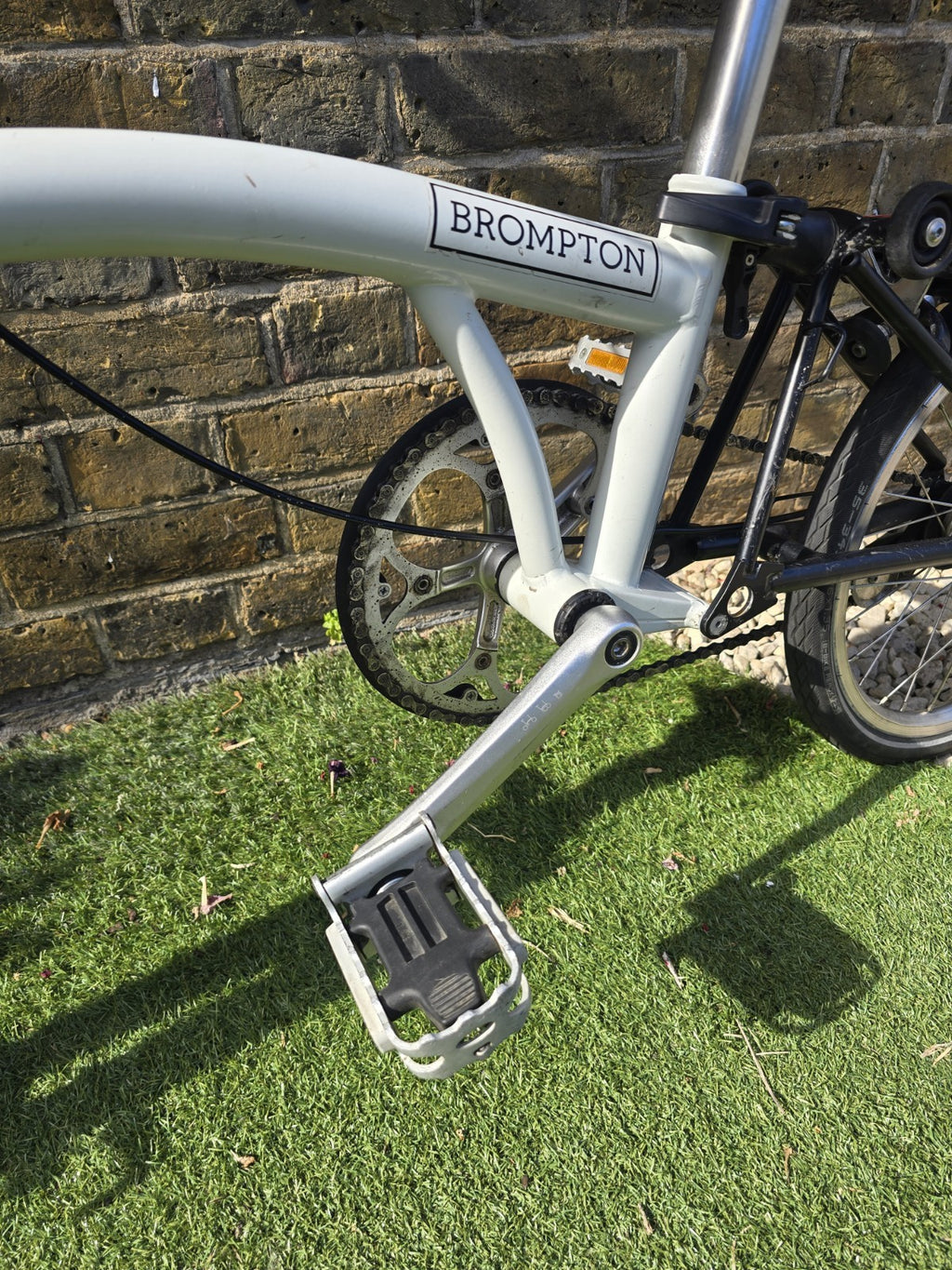 Brompton Folding Bike, Single Speed, S-Type flat  handlebars