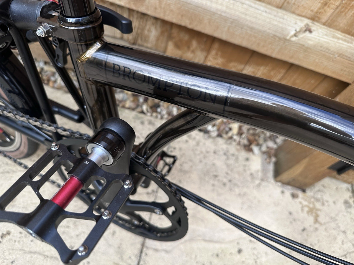 Brompton C Line 6-Speed Black Lacquer Edition Low Bar