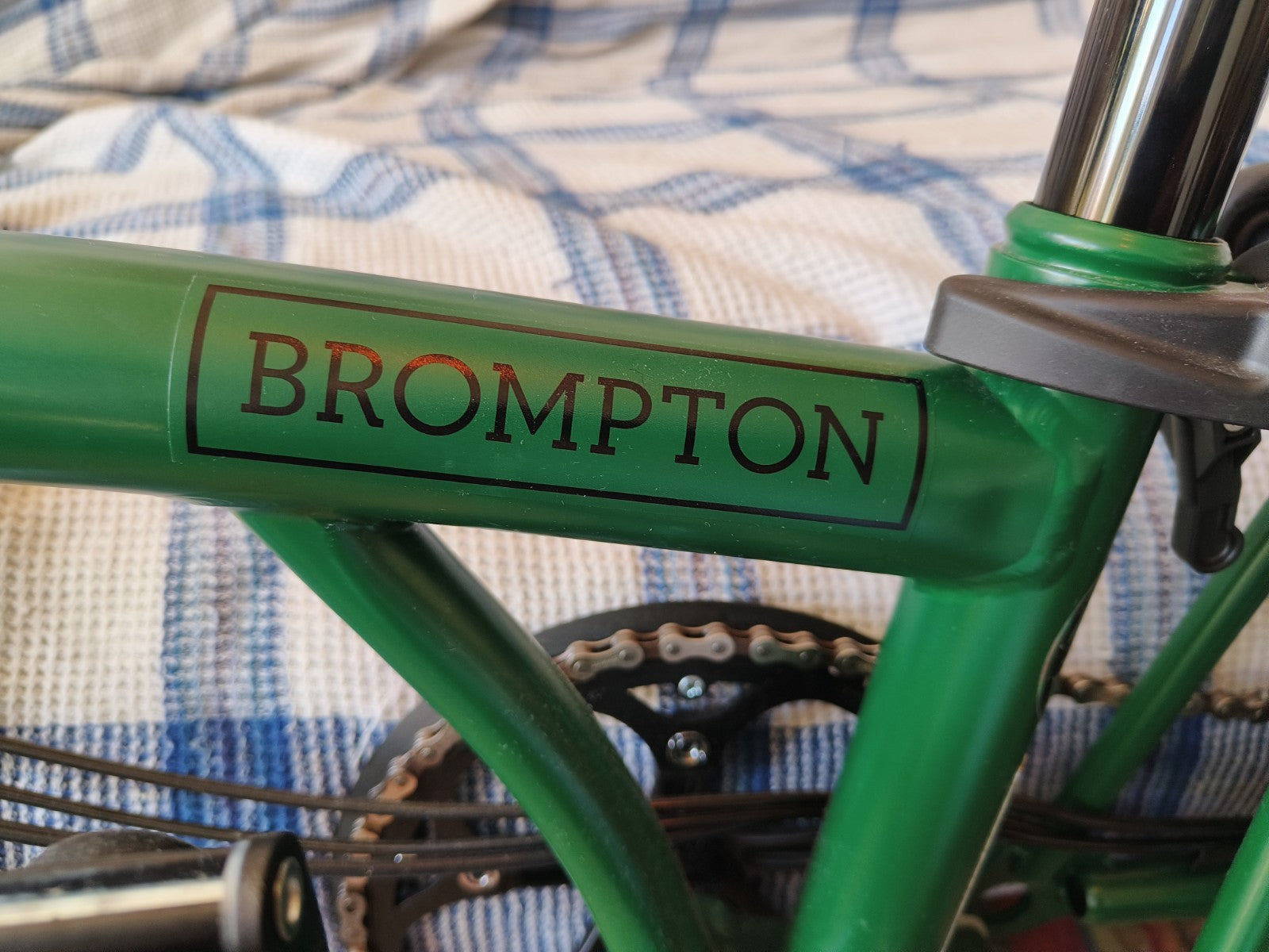 Brompton C Line Explorer 2023 6 Speed Folding Bike mid with accessories