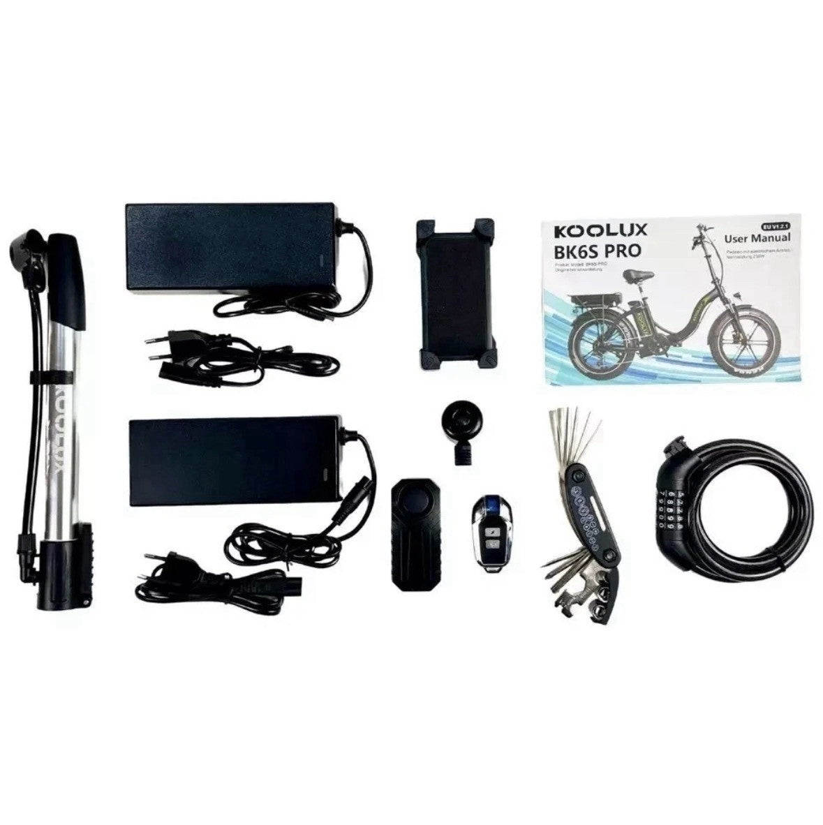 Koolux BK6 S Pro 20”Bike 48v13*10.Ah Rear Rack Folding Delivery Bike Hydraulic