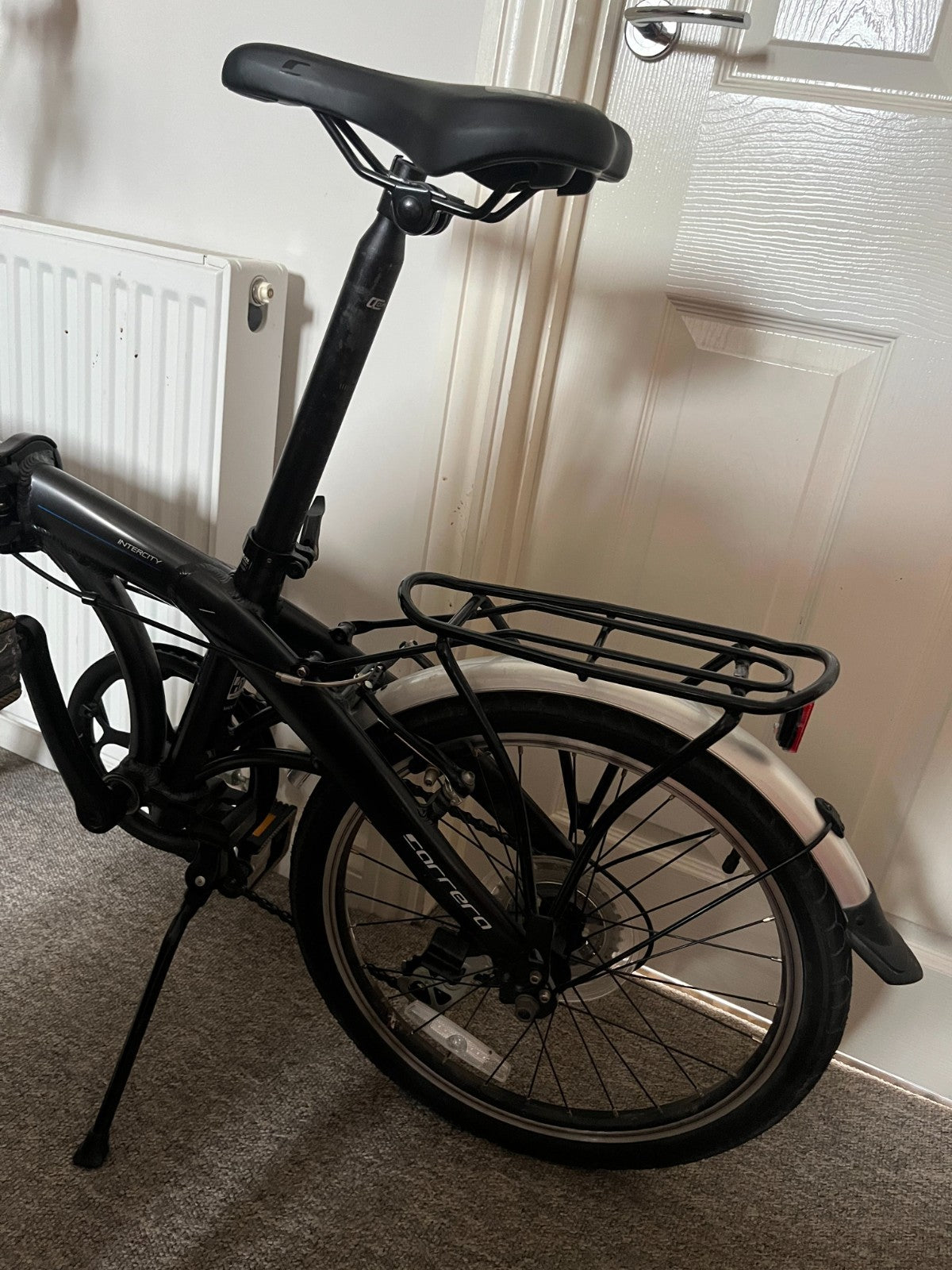 Carrera Intercity Folding Bike - Grey (2025). Collection Only (Bath).