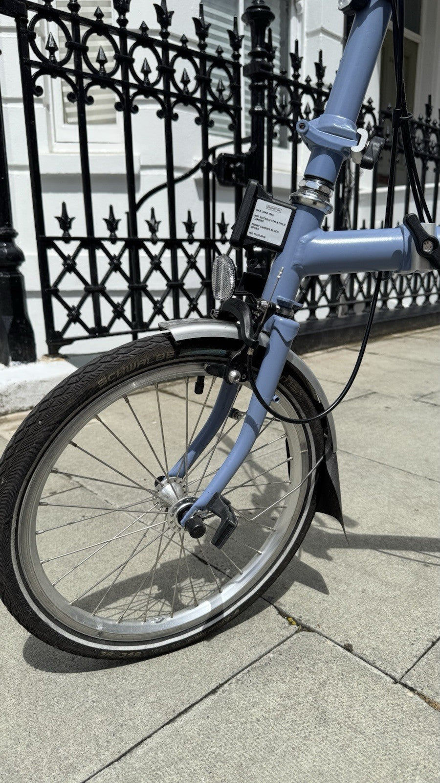Brompton Folding Bike 3-Speed cloud blue