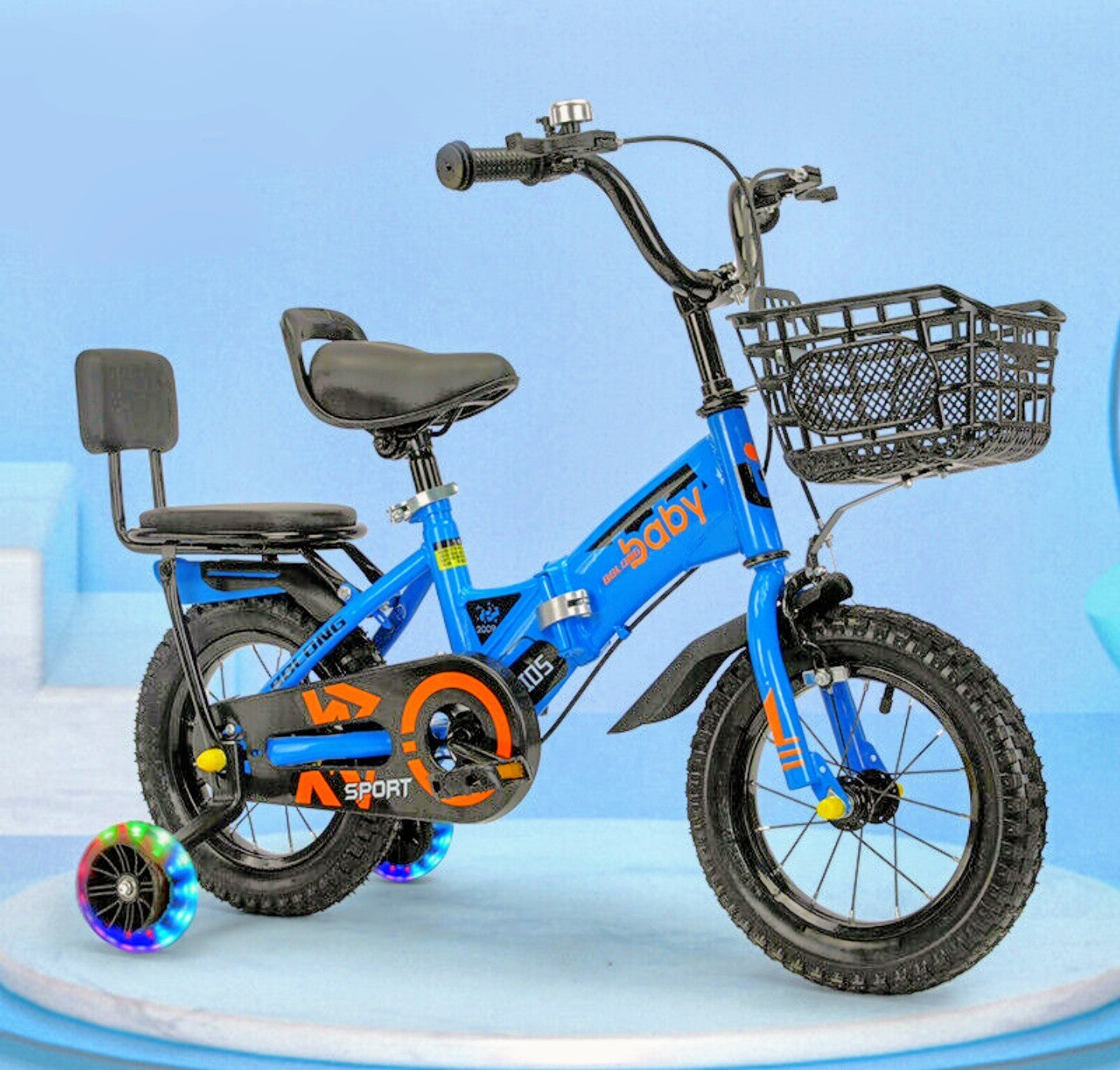 12inch Kids Bike Bicycle Children Boys Foldable Cycle Removable Stabiliser