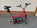 Brompton Red 3 speed M3L folding bike bicycle