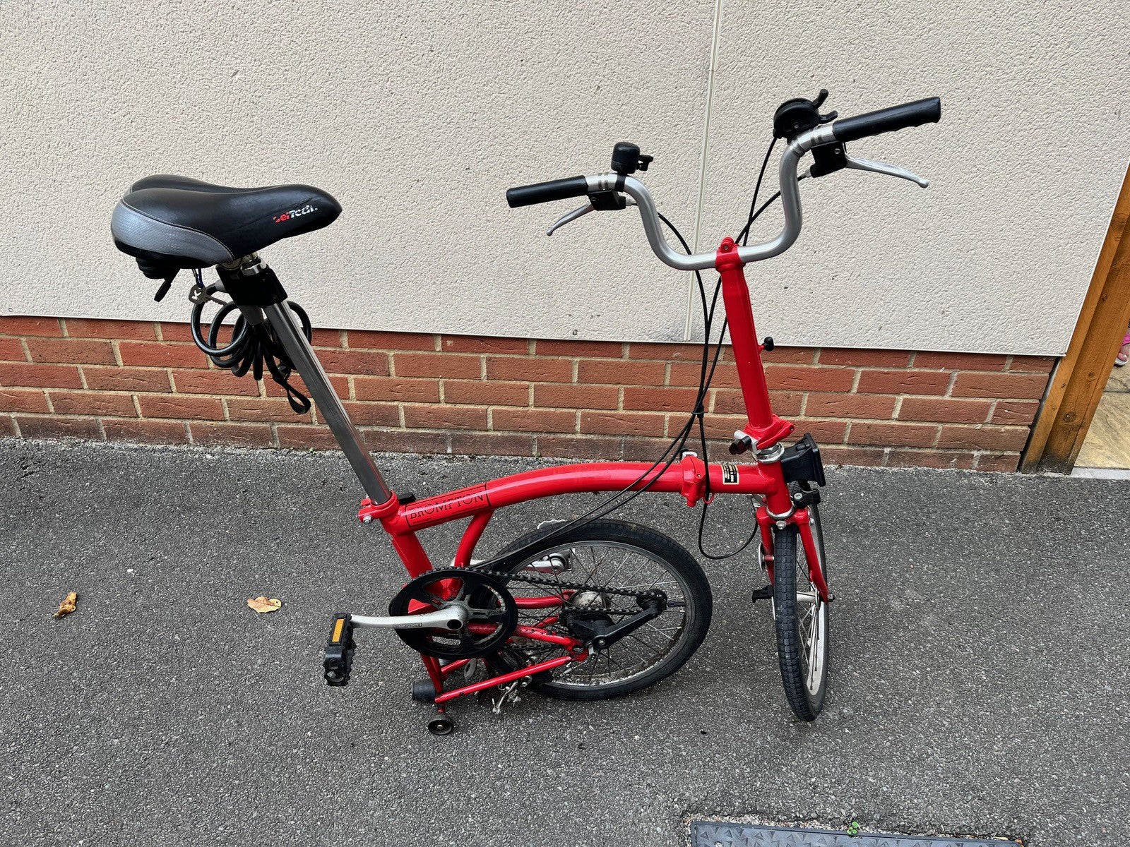 Brompton Red 3 speed M3L folding bike bicycle
