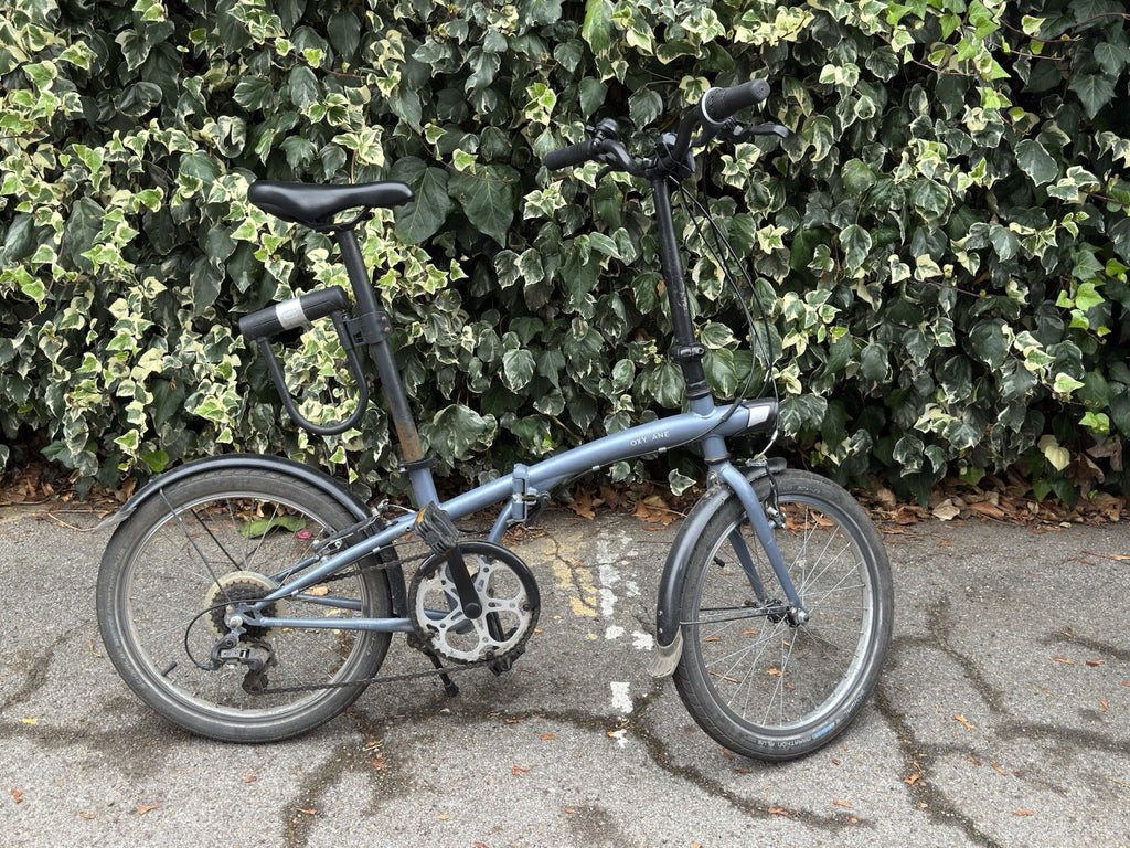 Decathlon Folding Bike 20-inch 6 Speed Blue