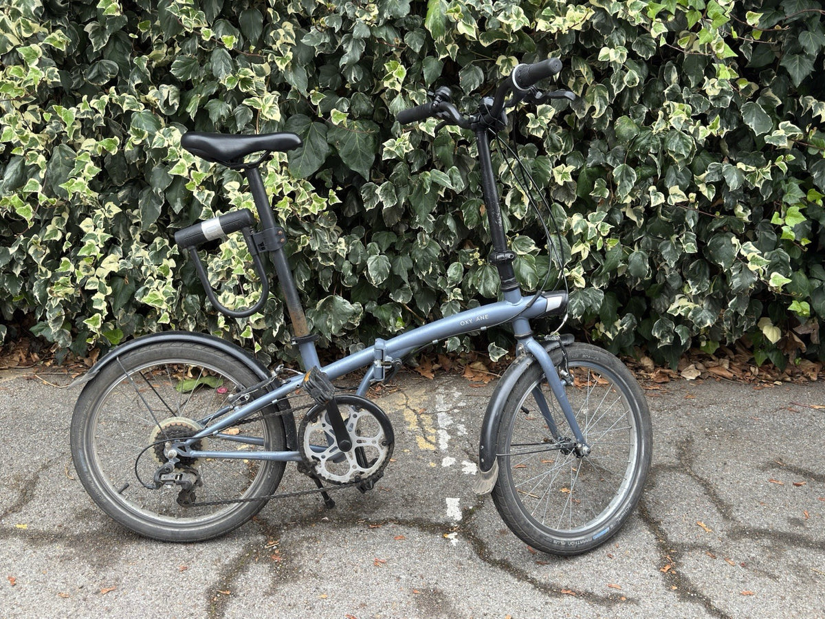 Decathlon Folding Bike 20-inch 6 Speed Blue