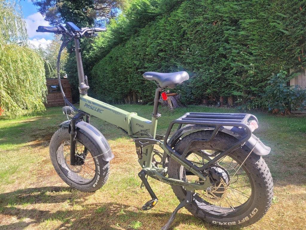 Paselec PX6 Folding Bike - Suspension, Charger, x2 Keys, Spare Motors