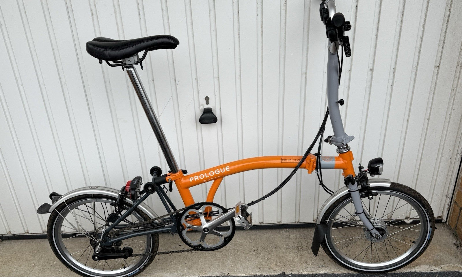 Brompton M3L Folding Bicycle (2017) with Lights Excellent Condition